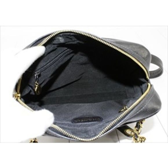 Chanel Caviar Chain Shoulder Bag Handbag Black - Picture 4 of 10